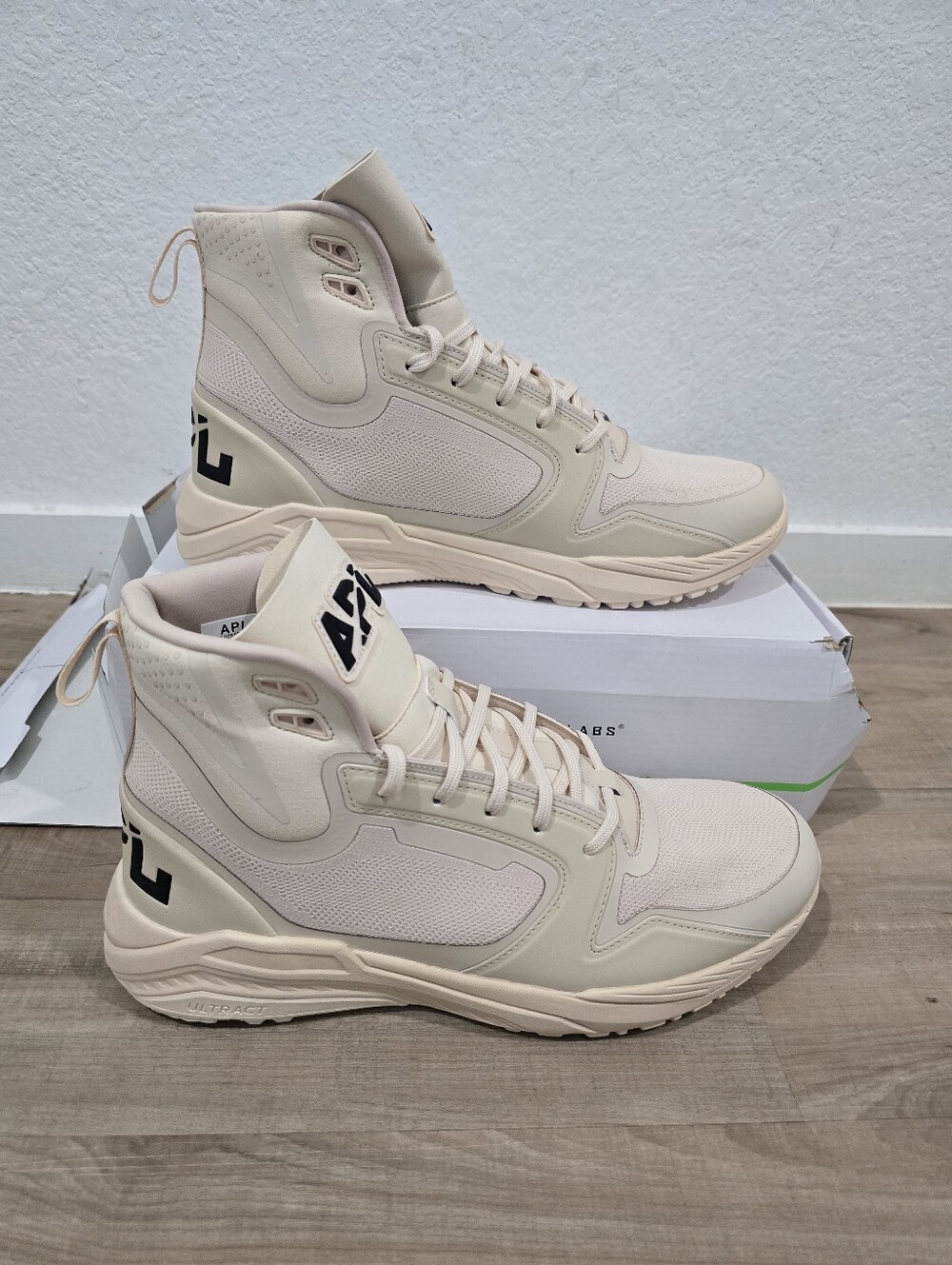 APL TechLoom High-Top Sneakers in Pale Blush